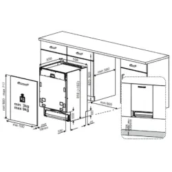 Посудомийна машина Beko BDIN36532, пакування пошкоджене, товар цілий.